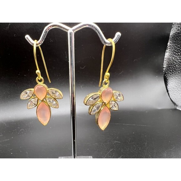 J. Crew Pink Angel Earrings - Picture 1 of 4